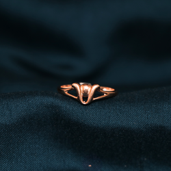 Rose Gold Plated 92.5% Sterling Silver Ring - Anjoriya Jewels