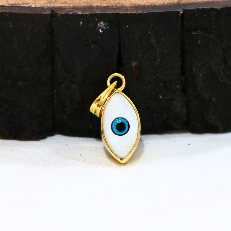 Evil Eye 925 Sterling Silver Charm Pendant - Anjoriya Jewels