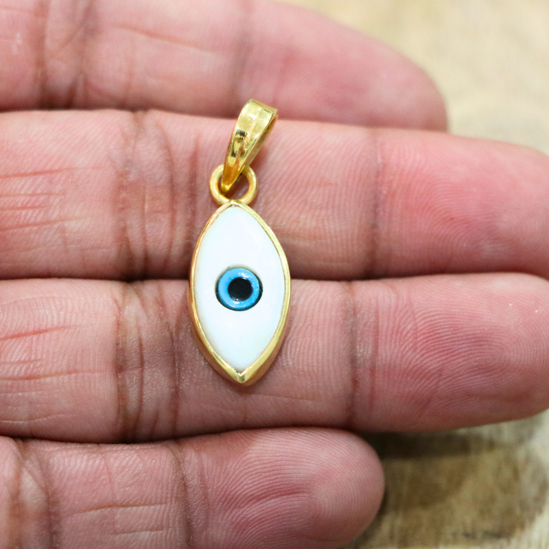 Evil Eye 925 Sterling Silver Charm Pendant - Anjoriya Jewels