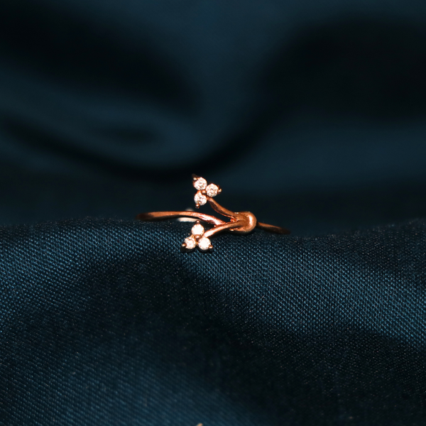 Rose Gold Plated 92.5% Sterling Silver Ring - Anjoriya Jewels