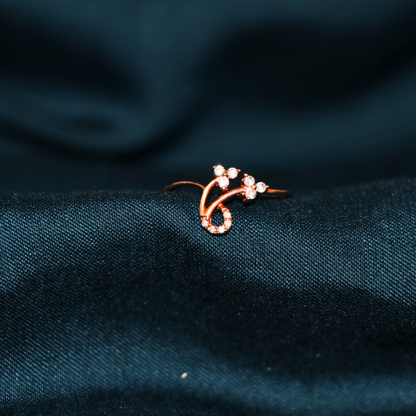 Rose Gold Plated 92.5% Sterling Silver Ring - Anjoriya Jewels