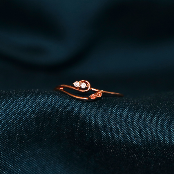 Rose Gold Plated 92.5% Sterling Silver Ring - Anjoriya Jewels