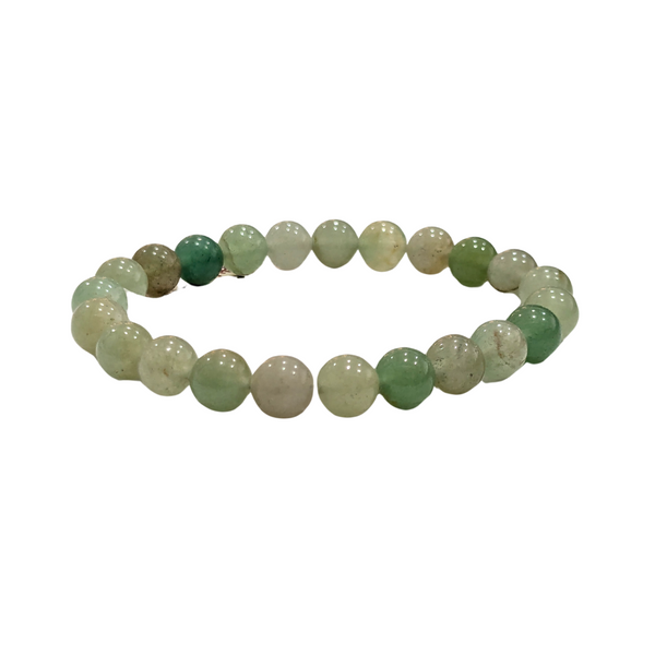 Green Aventurine Beads Crystal Bracelet, 8-MM Beads- Hand Beaded Stone Wear Girls, Boys, Men & Women - Positive Energy Stones, Fashion & Everyday Wear - Anjoriya Jewels